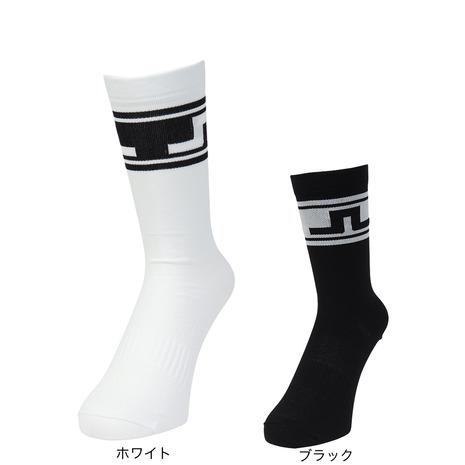 J.LINDEBERG（レディース）ゴルフ 速乾 ジャガード ストライプソックス