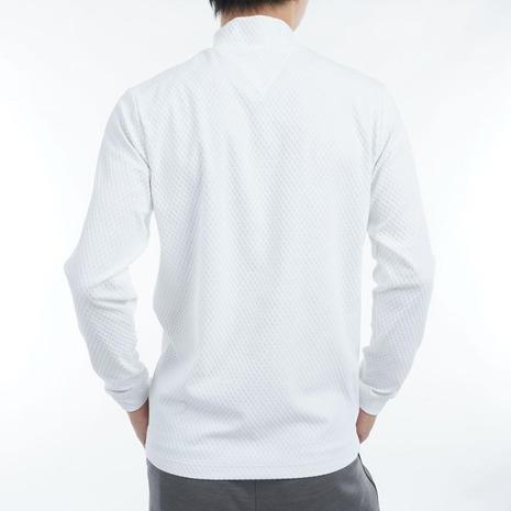 トミーヒルフィガーゴルフ（TOMMY HILFIGER GOLF）（メンズ）ゴルフウェア 長袖ハイネックシャツ THMA486-WHT_3