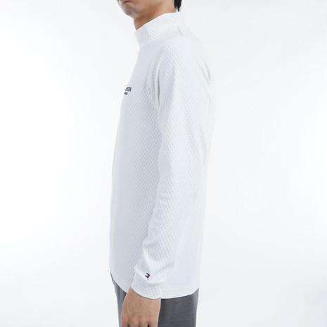 トミーヒルフィガーゴルフ（TOMMY HILFIGER GOLF）（メンズ）ゴルフウェア 長袖ハイネックシャツ THMA486-WHT_4