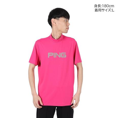 PING（ピン） （メンズ）ゴルフウェア 速乾 消臭 半袖 ハイネック