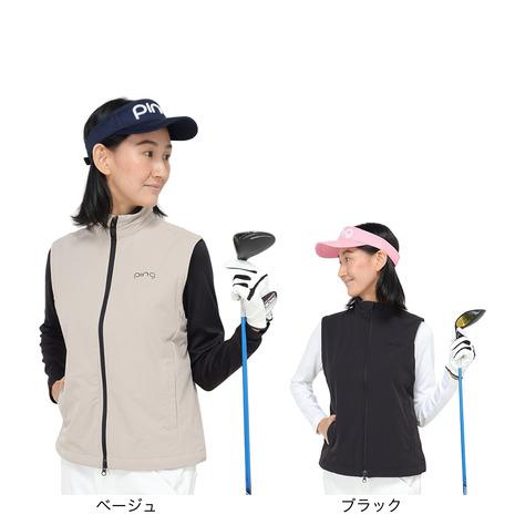ピン(PING)ゴルフウェア アウター 24FW 吸水速乾 撥水ベスト 622-4258800-040(Lady’s) PING（ピン） （レディース）ゴルフウェア アウター 24FW 吸水速乾 撥
