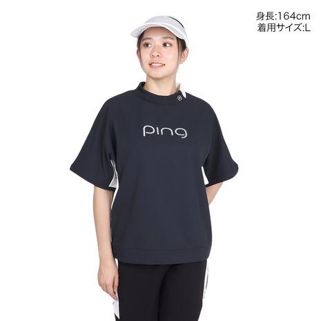 ゴルフ　レディースウェア　PING新品　ブラック PING（ピン） （レディース）ゴルフウェア 保温 モックネック