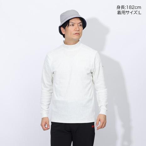 【値下げ】FIDRA ゴルフウェア Lサイズ オフホワイト FIDRA（フィドラ） （メンズ）ゴルフウェア 吸湿 発熱 FIDRAロゴ 長袖