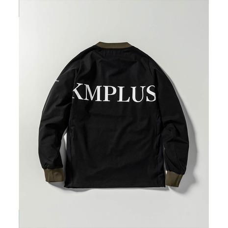 リュクスエイケイエムプラス（LUXEAKMPLUS）（メンズ）ゴルフウェア VENTILATED VネックロングスリーブTシャツ LAO-24056black_1