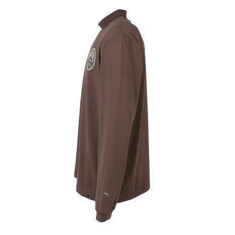 PUMA（プーマ） （メンズ）ゴルフウェア ラインカラー 長袖 モック