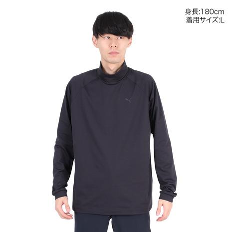PUMA（プーマ） （メンズ）ゴルフウェア 裏起毛 バックプリント 長袖