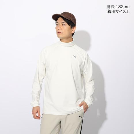 PUMA（プーマ） （メンズ）ゴルフウェア 裏起毛 バックプリント 長袖