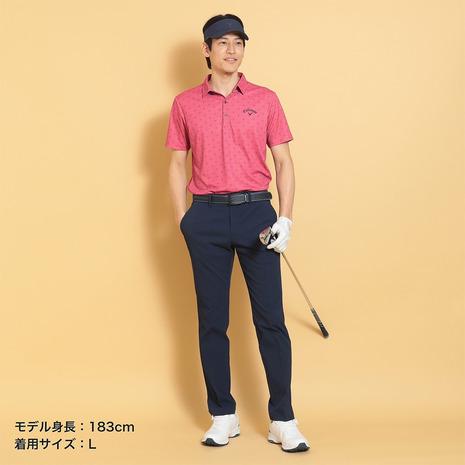 レア Callaway RICOH 契約プロ 実使用 半袖 ゴルフシャツ 紺 L Callaway（キャロウェイ） キャロウェイ（CALLAWAY）（メンズ）ゴルフ