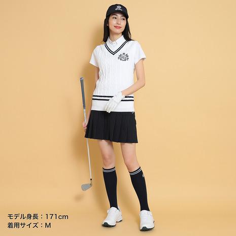 ３点お得セット【新品】キャロウェイ ベスト 保温 ニット スカート シャツ 防寒 Callaway（キャロウェイ） キャロウェイ（CALLAWAY）（レディース