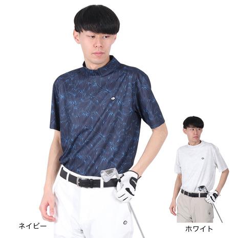 FIDRA（フィドラ） （メンズ）ゴルフウェア 接触冷感 消臭 半袖 リーフ