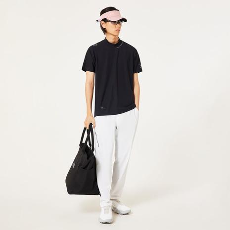 XL 新品 Oakley オークリー 半袖モックネック　白　メンズゴルフウェア オークリー（OAKLEY）（メンズ）ゴルフウェア 吸汗速乾 接触冷感