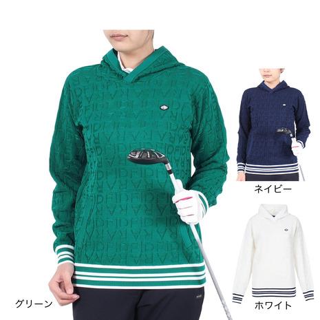 FIDRA（フィドラ） （レディース）ゴルフウェア 長袖パーカー ニット