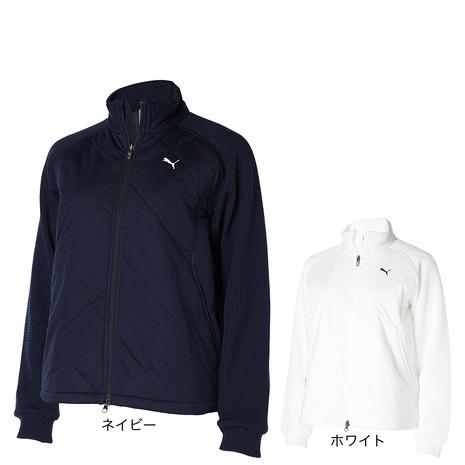新品定価42900円　プーマゴルフ　EGW レディース　機能性中綿ジャケット　黒 PUMA（プーマ） （レディース）ゴルフウェア アウター 保温 中綿