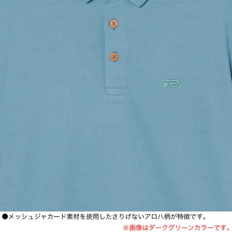 ROSASEN（メンズ）ゴルフウェア 吸水速乾 メッシュジャカード半袖ポロ 044-23542-25SS_4