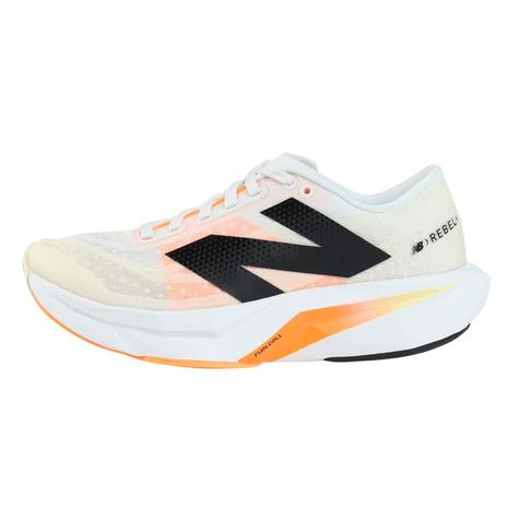 New Balance - ニュー平衡にする（new balance）（レディース）駈けっくらシューズ 形づくるシューズ 部活 FuelCell Rebel v4 WFCXCN4 B