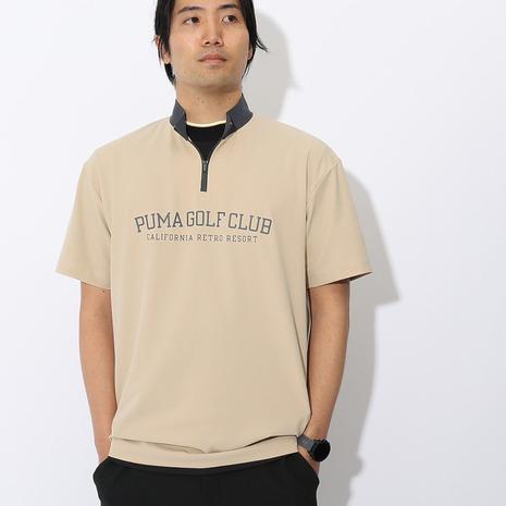 PUMA（プーマ） （メンズ）ゴルフウェア 吸汗速乾 半袖 ハーフジップ