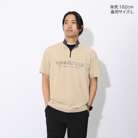 PUMA（プーマ） （メンズ）ゴルフウェア 吸汗速乾 半袖 ハーフジップ