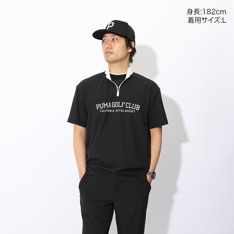 PUMA（プーマ） （メンズ）ゴルフウェア 吸汗速乾 半袖 ハーフジップ