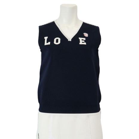 アルチビオ(archivio)ゴルフウェア LOVE バックメッシュベスト A458220-160(Lady’s) アルチビオ（archivio）（レディース）ゴルフウェア LOVE バック