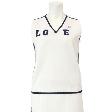 アルチビオ(archivio)ゴルフウェア LOVE バックメッシュベスト A458220-196(Lady’s) アルチビオ（archivio）（レディース）ゴルフウェア LOVE バック