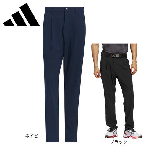 使用回数少　ビームスゴルフ　ワンタックパンツ　テーパード　Mサイズ　ネイビー adidas（アディダス） （メンズ）ゴルフウェア アディゼロ ワンタック