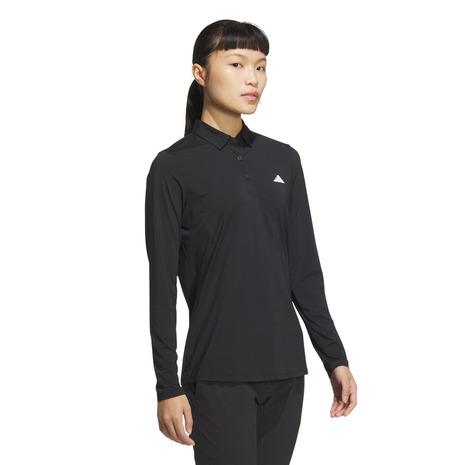 新品 アディダス セットアップ ゴルフ 長袖 ポロシャツ スカート 黒 adidas（アディダス） （レディース）ゴルフウェア 吸湿 AEROREADY