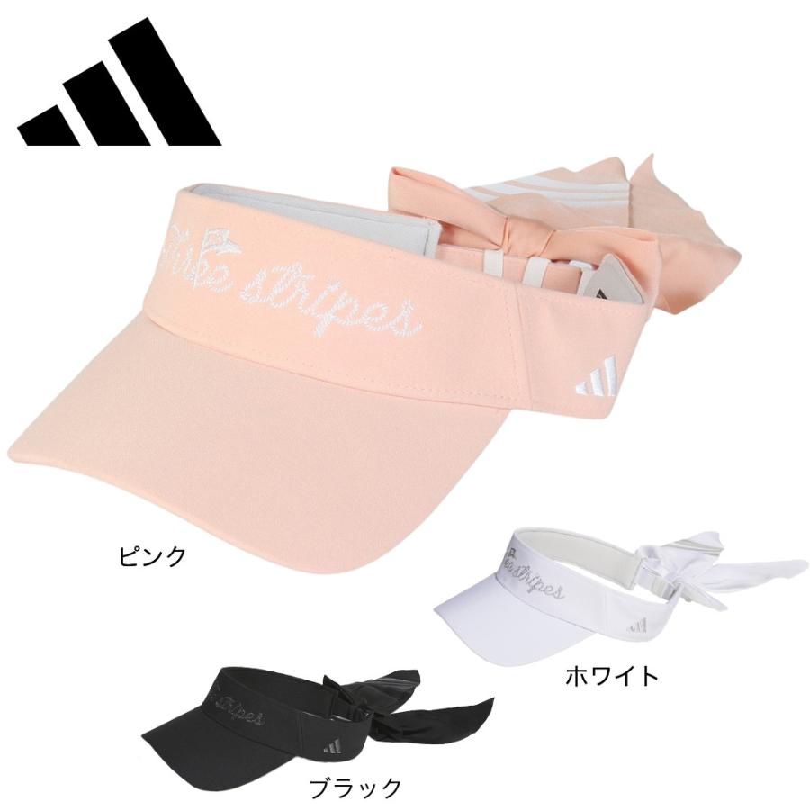 新品 M アディダスゴルフ 3点セット リボンバイザー ピンク プリーツスカート adidas（アディダス） （レディース）ゴルフ リボンバイザー KUH35