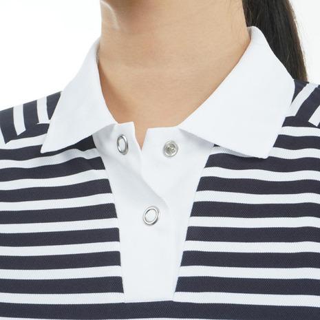 トミー ヒルフィガー ゴルフ（TOMMY HILFIGER GOLF）（レディース）ゴルフウェア 吸水速乾 抗菌防臭 フロントロゴ 半袖 ポロシャツ THLA511の画像