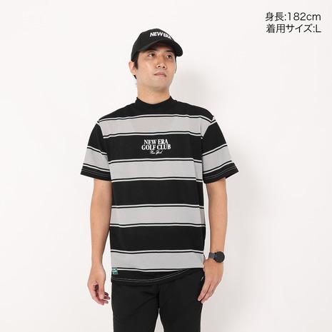 NEW ERA ニューエラ　鹿の子 ミッドネック Tシャツ ボーダー　ゴルフ NEW ERA（ニューエラ） （メンズ、レディース）ゴルフウェア ボーダー
