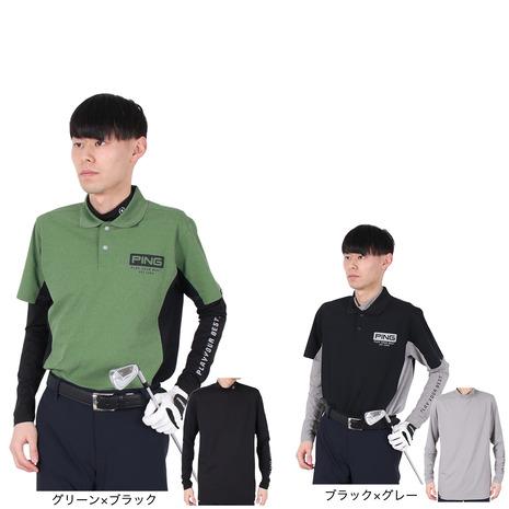 PING ピン（PING）（メンズ）ゴルフウェア 速乾 半袖ポロシャツ