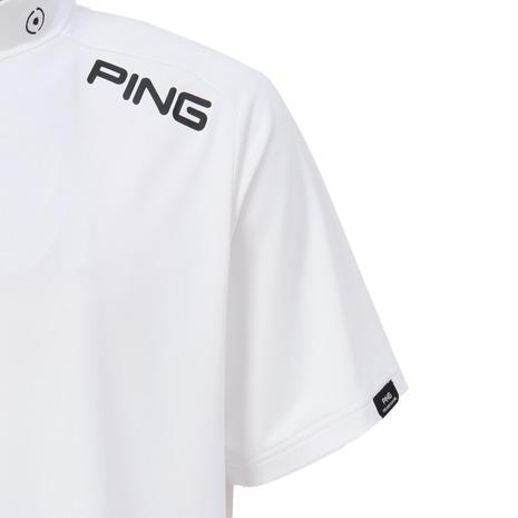 PING（ピン） （メンズ）ゴルフウェア モックネック 半袖 メッシュ