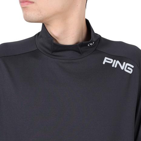 PING（ピン） （メンズ）ゴルフウェア モックネック 半袖 メッシュ