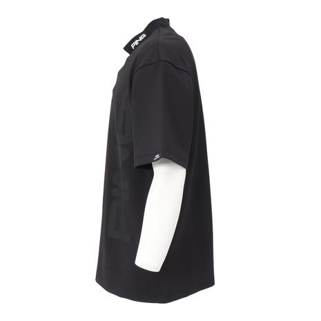 PING（ピン） （メンズ）ゴルフウェア モックネック 半袖 ダブル