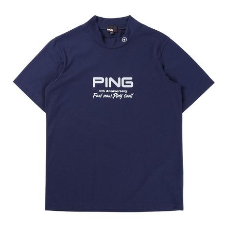 PING（ピン） （メンズ）ゴルフウェア モックネック プレーティング