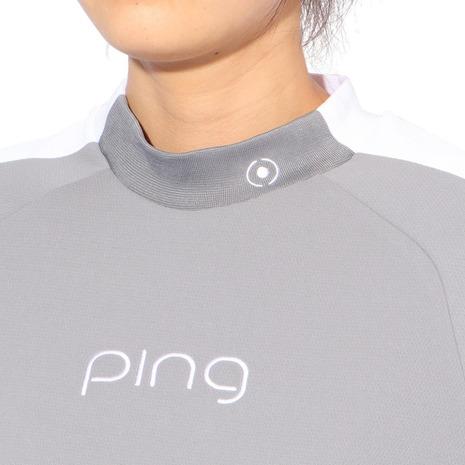 PING（ピン） （レディース）ゴルフウェア モックネック 速乾 ダブル