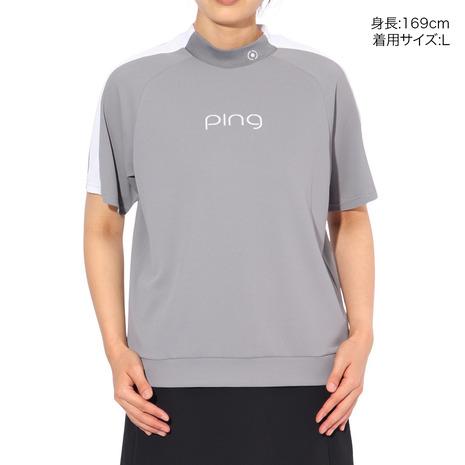 PING（ピン） （レディース）ゴルフウェア モックネック 速乾 ダブル