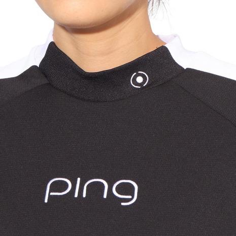 PING（ピン） （レディース）ゴルフウェア モックネック 速乾 ダブル
