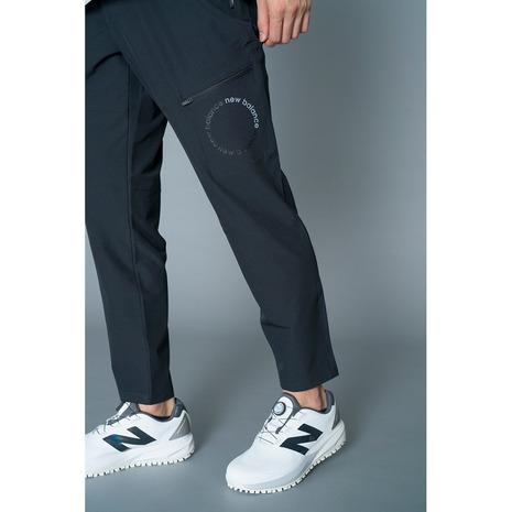 美品△New Balance ニューバランス ゴルフパンツ 黒 吸水 撥乾 New Balance（ニューバランス） ニューバランス（new balance