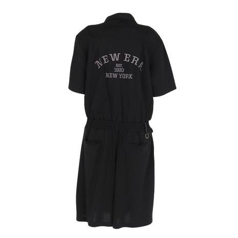 【新品未使用】ニューエラ レディース ブラック ゴルフ M 定価¥12,100 Women's 半袖 ポロワンピース 鹿の子 ブラック | ゴルフ | ニューエラ