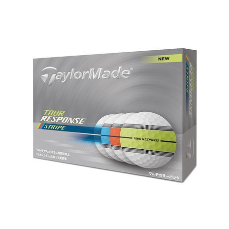 テーラーメイドツアーレスポンスストライプゴルフボールマルチカラー2ダース TaylorMade（テーラーメイド） テーラーメイド（TAYLORMADE）（メンズ