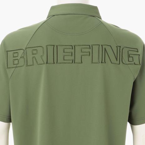 美品　BRIEFING ブリーフィング×両備　半袖ゴルフポロシャツ　刺繍ロゴ　M BRIEFING（ブリーフィング） （メンズ）ゴルフウェア ビッグ ビート