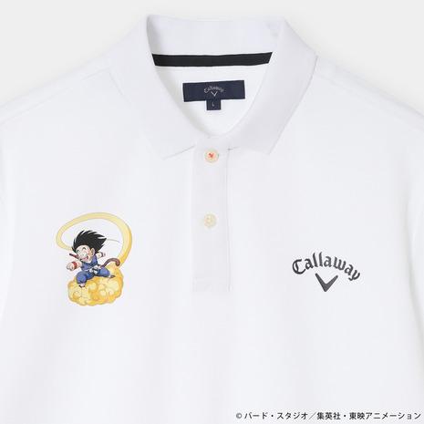 クラブハウスキャロウェイコラボ白半袖ポロシャツ クラブハウスキャロウェイコラボ白半袖ポロシャツ