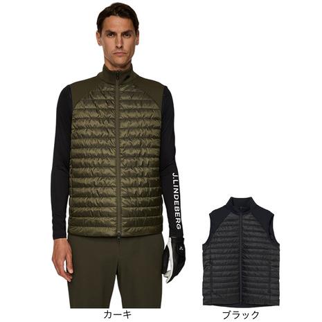 再値下げ！J. LINDEBERGゴルフウェア キルティングブルゾン J.LINDEBERG（メンズ）ゴルフウェア Hayden Quilt ハイブリッドパ