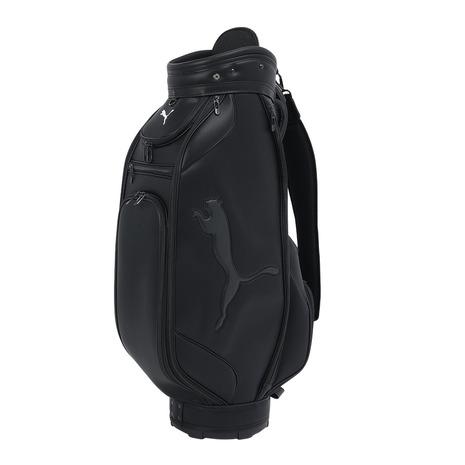 送料無料/美品　PUMA エナメル高級キャディバッグ ゴルフバッグ PUMA（プーマ） （メンズ）ゴルフ カート式 キャディバッグ ツアー
