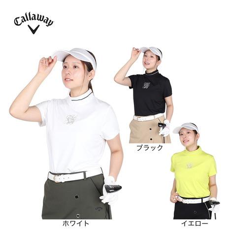 CPG レディース ゴルフウェア 半袖モックネックシャツ ホワイト サイズ1 Callaway（キャロウェイ） キャロウェイ（CALLAWAY）（レディース