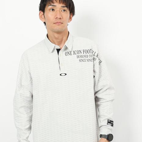 OAKLEY GOLF 長袖 襟シャツ グレー M おしゃれ かっこいい OAKLEY（オークリー） （メンズ）ゴルフウェア 吸汗速乾 STALWART 長袖