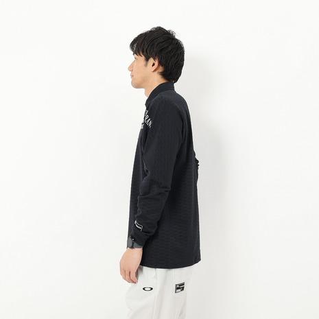 【美品】OAKLEY オークリー ゴルフウェア 長袖 刺繍デザイン 黒 即日発送 OAKLEY（オークリー） （メンズ）ゴルフウェア 吸汗速乾 STALWART 長袖