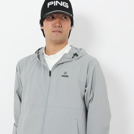 【新品未使用】PING ピン ゴルフウェア フーディ プルオーバー グレー PING（ピン） （メンズ）ゴルフウェア アウター ナイロンリップ