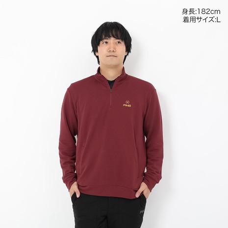 美品 PING 長袖 モックネック カットソー サイズL 星条旗 ピン ゴルフ PING（ピン） （メンズ）ゴルフウェア 長袖 ドライミックス ベア