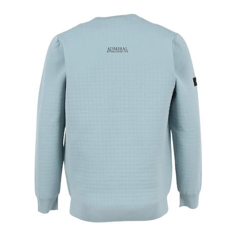 アドミラル ゴルフ（Admiral GOLF）（メンズ）ゴルフウェア リップジャガード クルーネックセーター ADMA553-BGYの画像